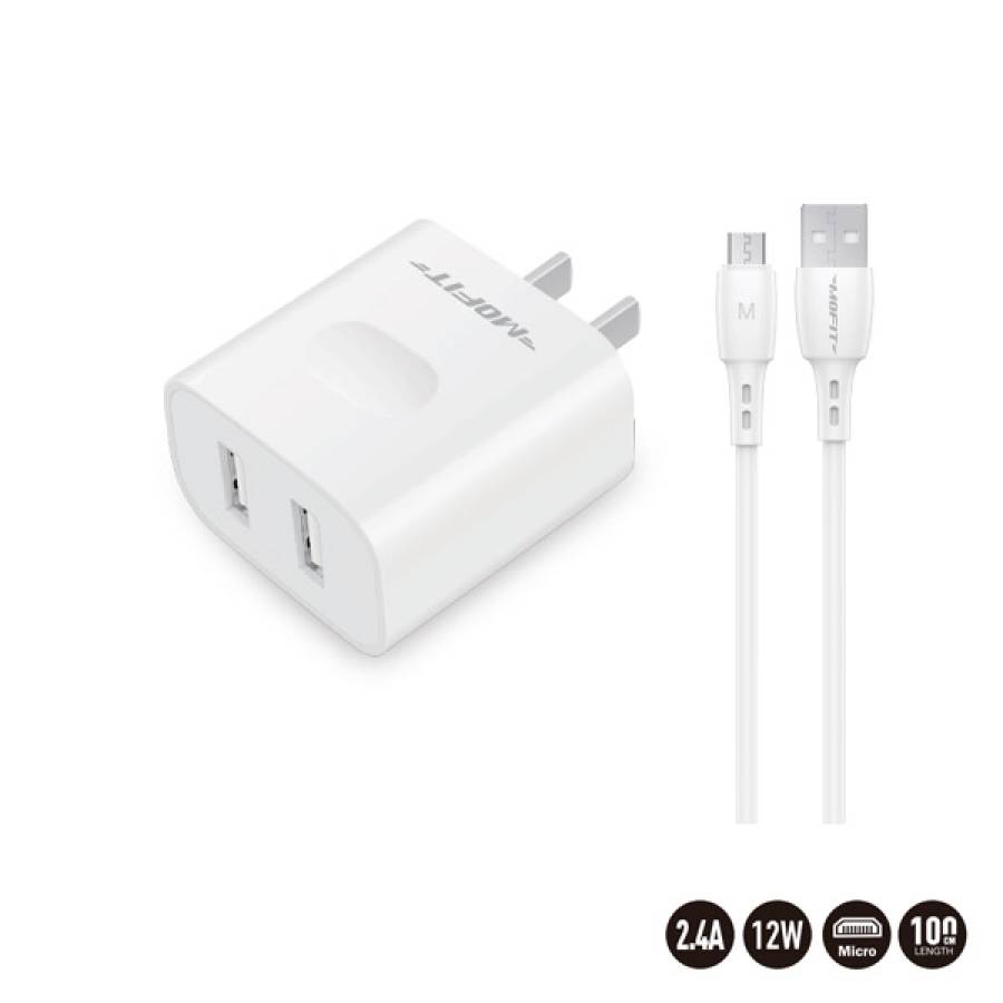 M2USB-12W-1M TRAVEL CHARGER SET