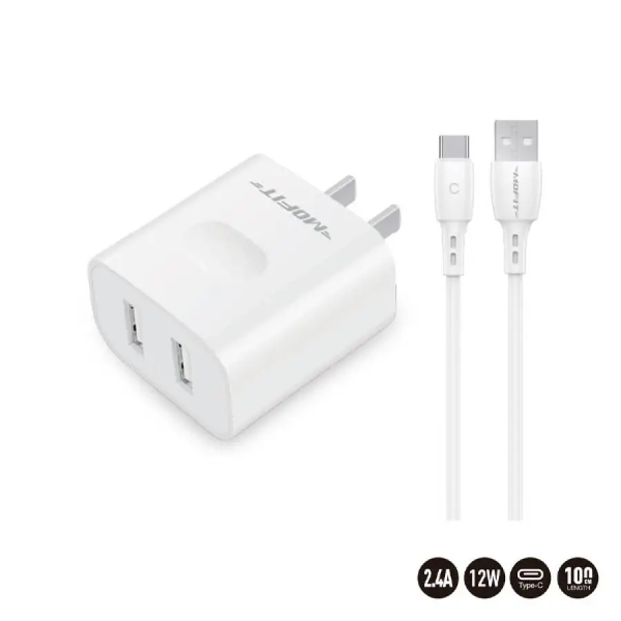 M2USB-12W-1T TRAVEL CHARGER SET